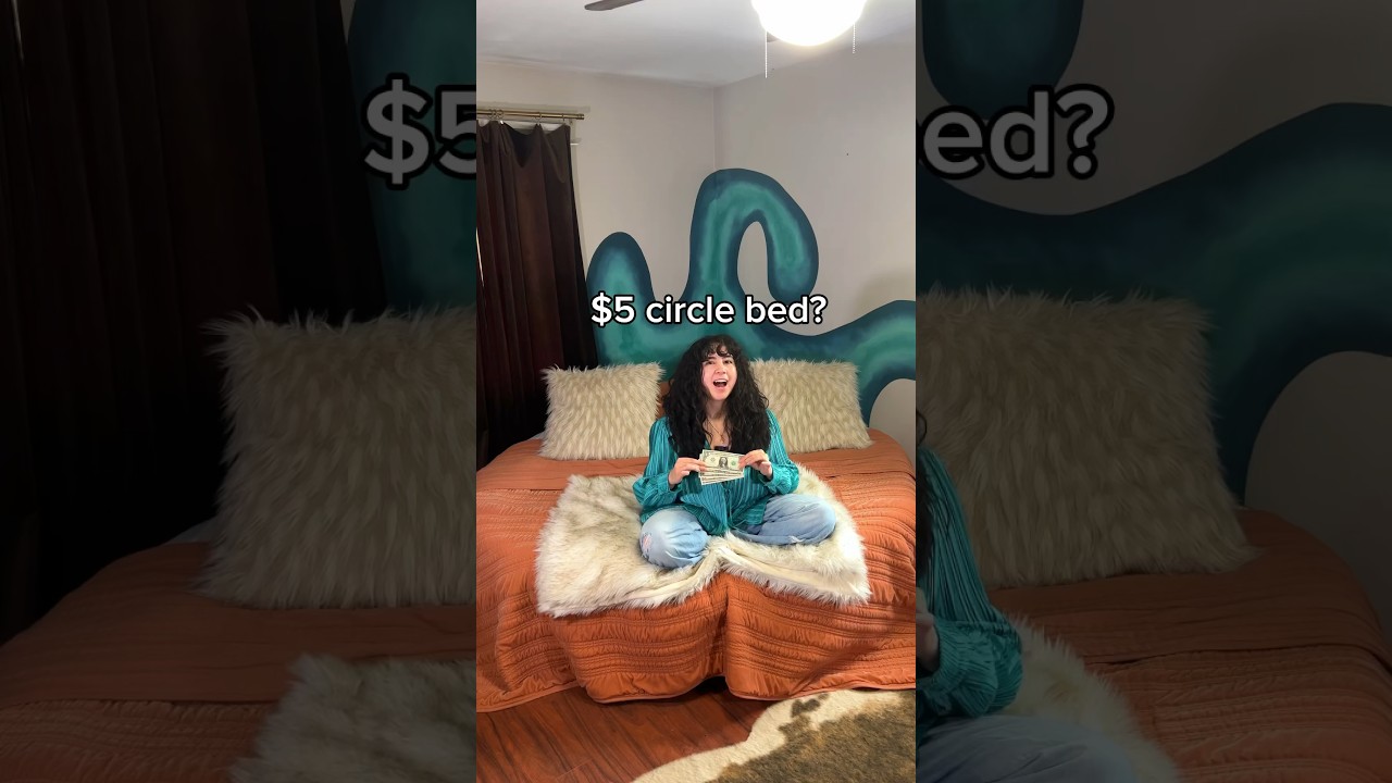 $5 Circle Bed Makeover? #diy