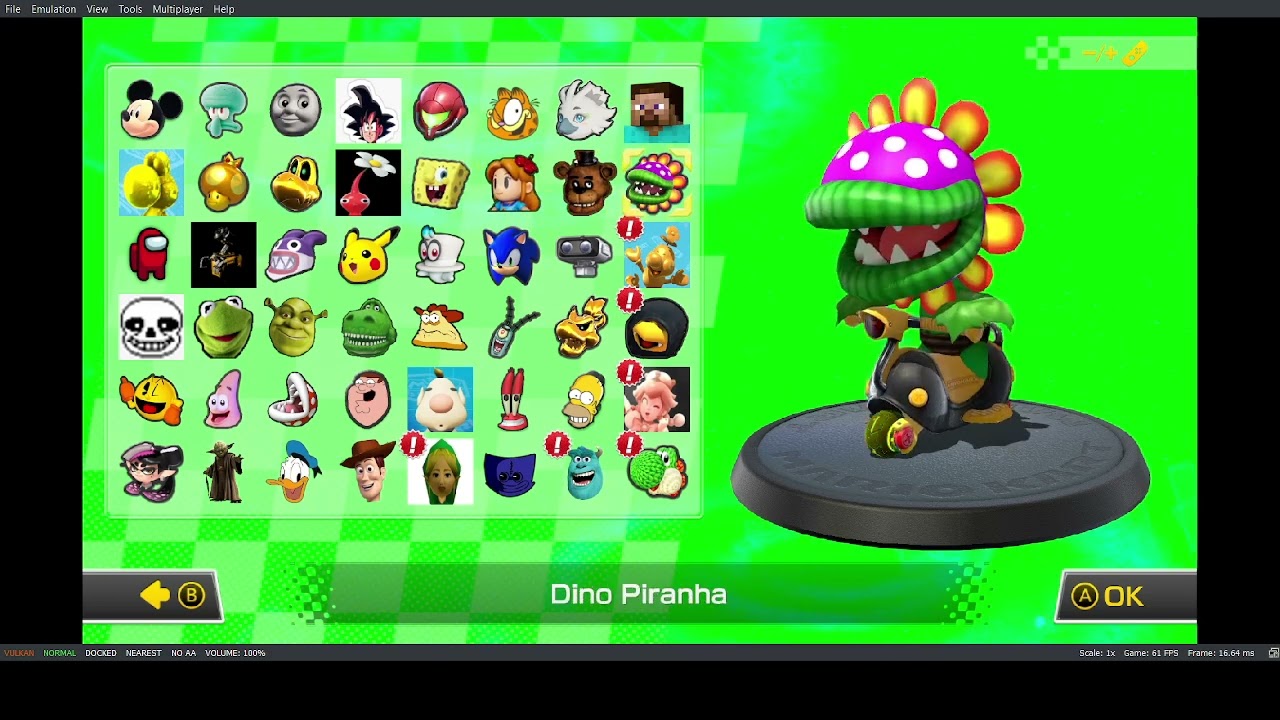 Revealing all of my modded characters in MK8DX