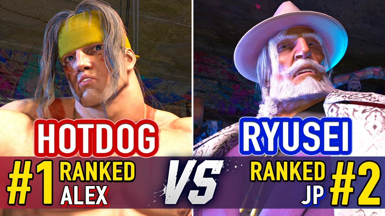SF6 🤜 HOTDOG (#1 Ranked Alex) vs RYUSEI (#2 Ranked JP) 🤛 SF6 High Level Gameplay