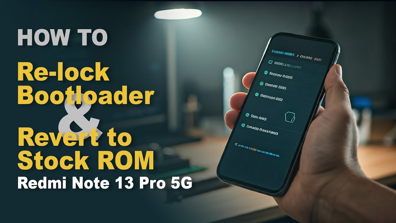 Повторная блокировка загрузчика [возврат к стандартной прошивке] для Redmi Note 13 Pro 5G и Poco ...