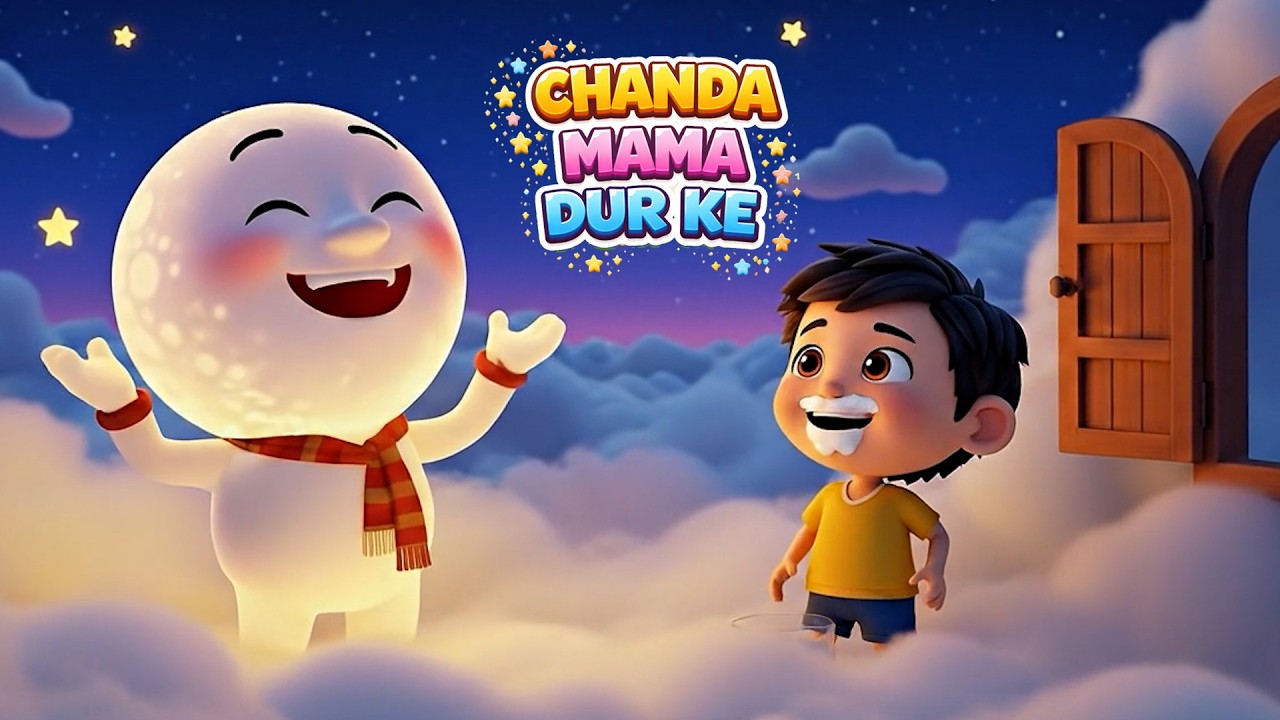 Chanda Mama Door Ke | चंदा मामा दूर के | Cute Baby Song | Hindi Nursery Rhyme