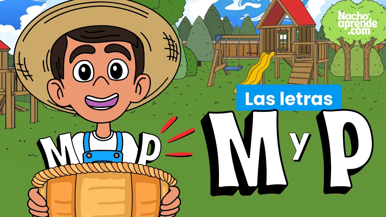 Aprende La LETRA M y la LETRA P - ma me mi mo mu - pa pe pi po pu - ABECEDARIO