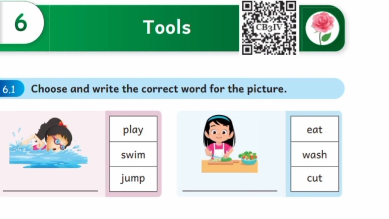 EE 3rd standard Malar English work book answers Unit 6 Tools