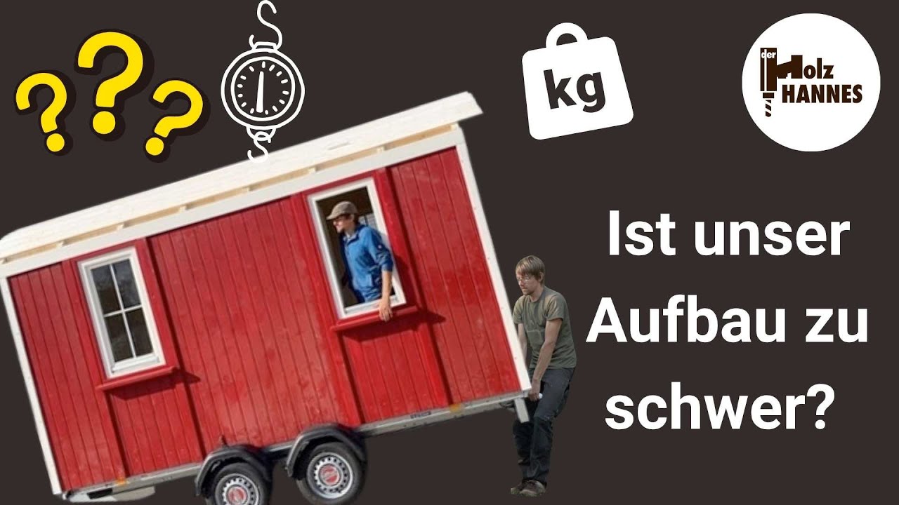Zu schwer für die Straße?! Unsere mobile Kirche auf der Waage!