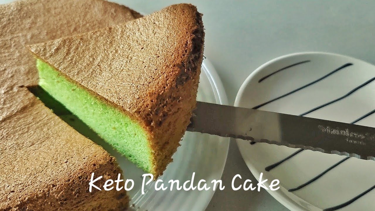 生酮 . 香蘭戚風蛋糕 | Keto Low Carb Chiffon Pandan Cake | No flour No Sugar