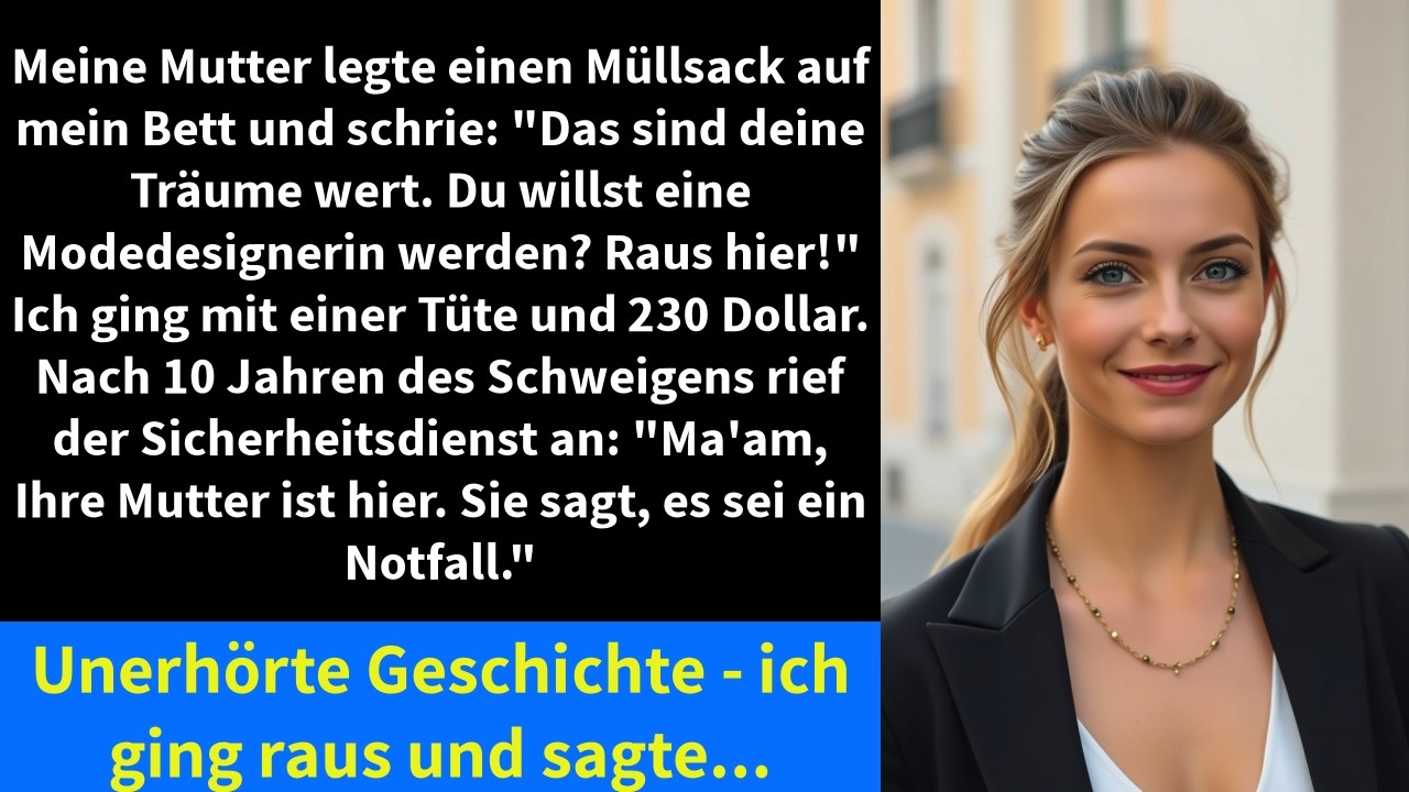 Meine Mutter legte einen M&uuml;llsack auf mein Bett und schrie: 