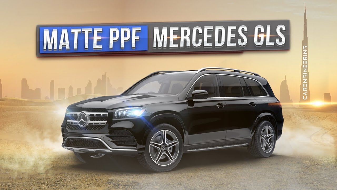Wrapping for Mercedes GLS X167. Matte Wrap for Mercedes GLS, Dechroming.