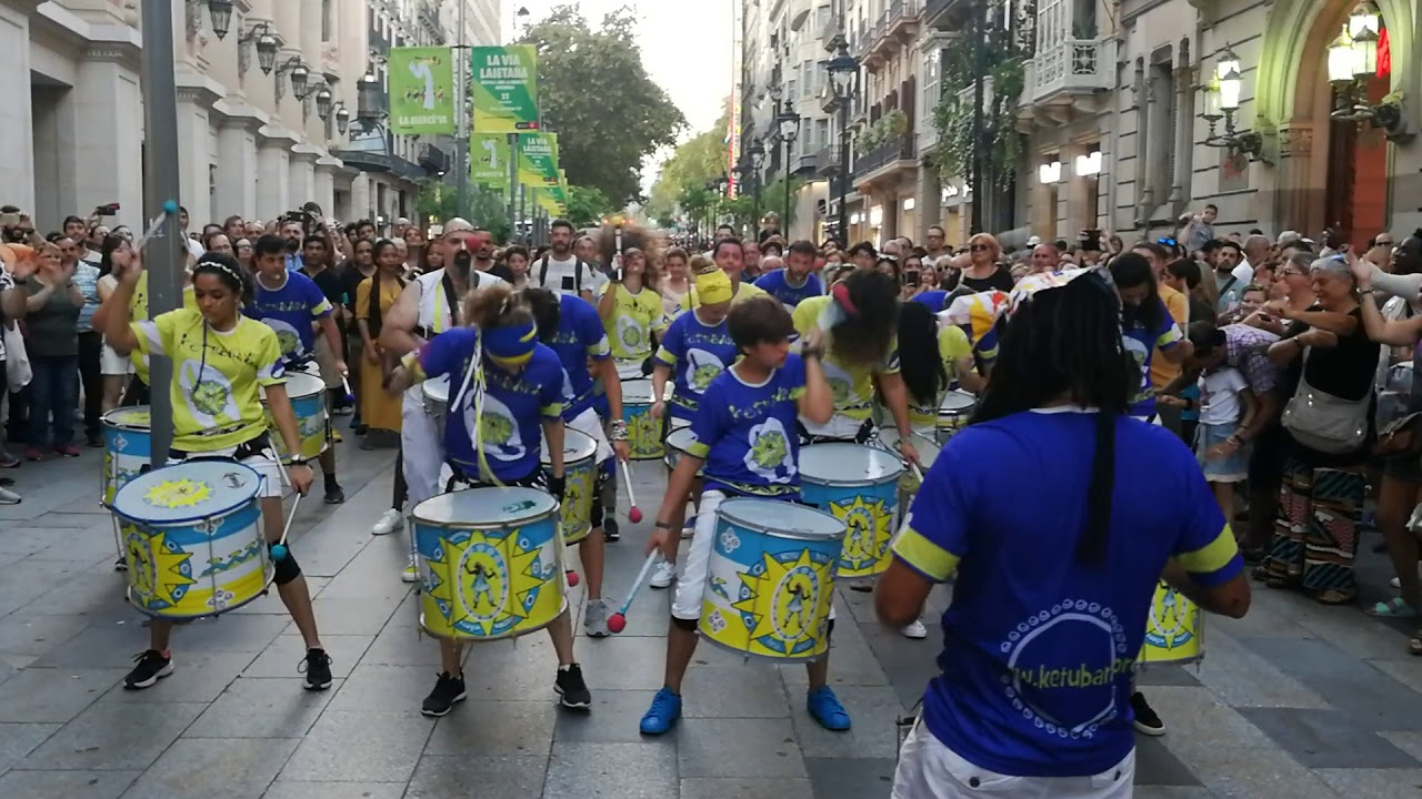 Ketubara Batucada Barcelona la Mercè 2018 - Portal del Angel 4/8