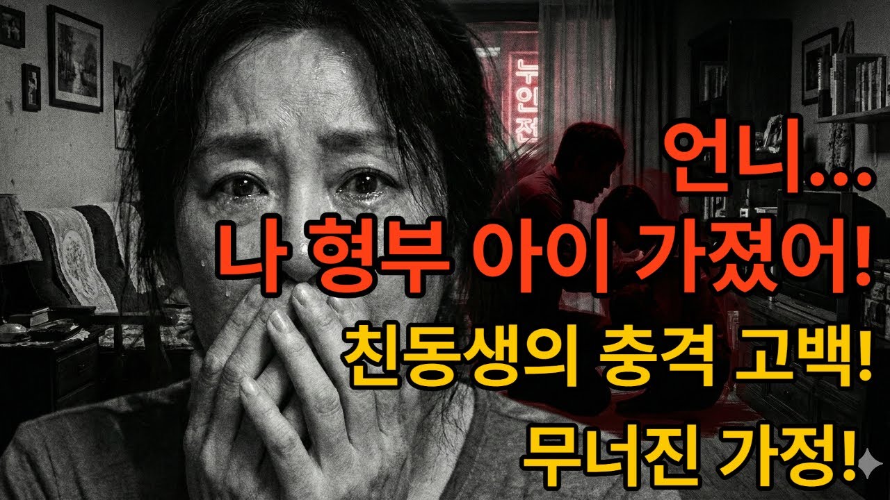 언니 나 형부 아이 가졌어 친동생의 충격 고백