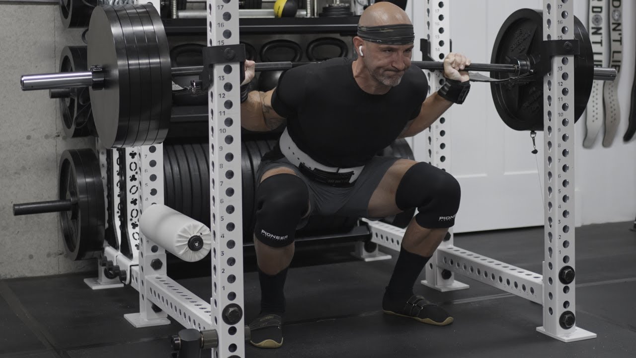 Mental Positivity, Pioneer Knee Sleeves, and Max Effort Squats on Juggernaut AI