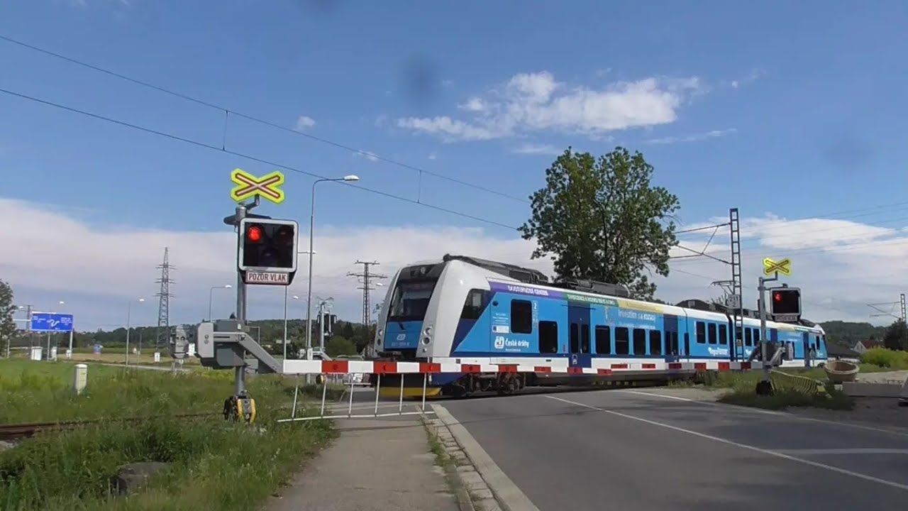 [4K] Železniční přejezd (AŽD 97) České Budějovice ul. Novohradská #2 - 22.8.2020