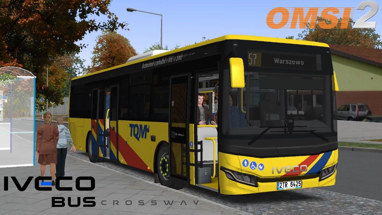 [OMSI 2] On roule avec le NEW IVECO CROSSWAY LE (tableau de bord et nouvelle face avant et arrière)