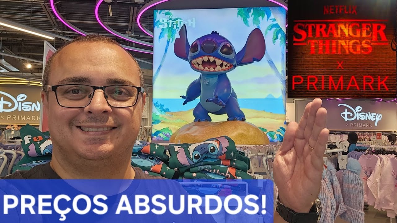 PRIMARK no Florida Mall: Stranger Things , Stitch e Grinch com preços incríveis!
