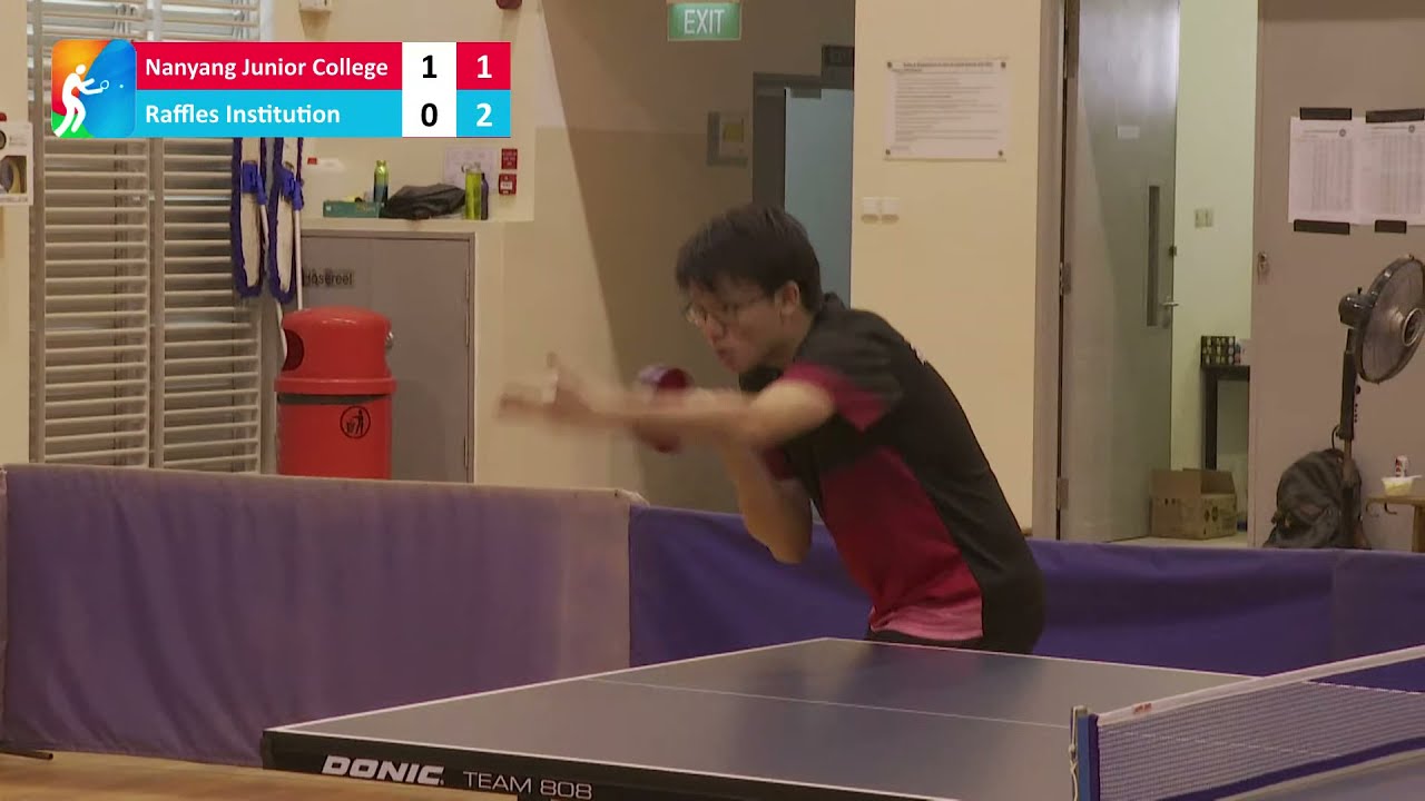 Nanyang Junior College vs Raffles Institution | Table Tennis (Team) National A Div QF | NSG 2021