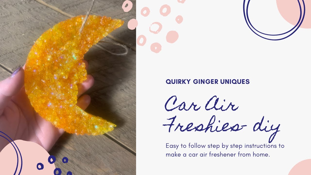 How to Make Aroma Bead Car Scent Air Fresheners-- Car Freshies