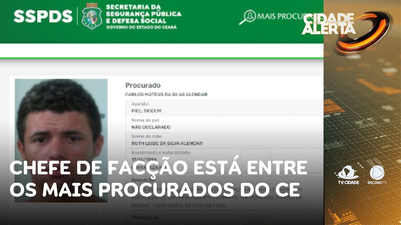 Chefe de facção que atua no Pirambu está entre os mais procurados do Ceará | Cidade Alerta CE