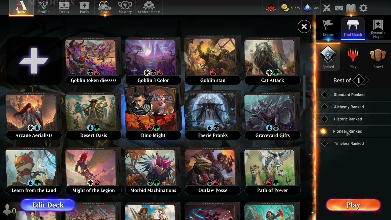 What is the pioneer format in mtg arena quick explanation