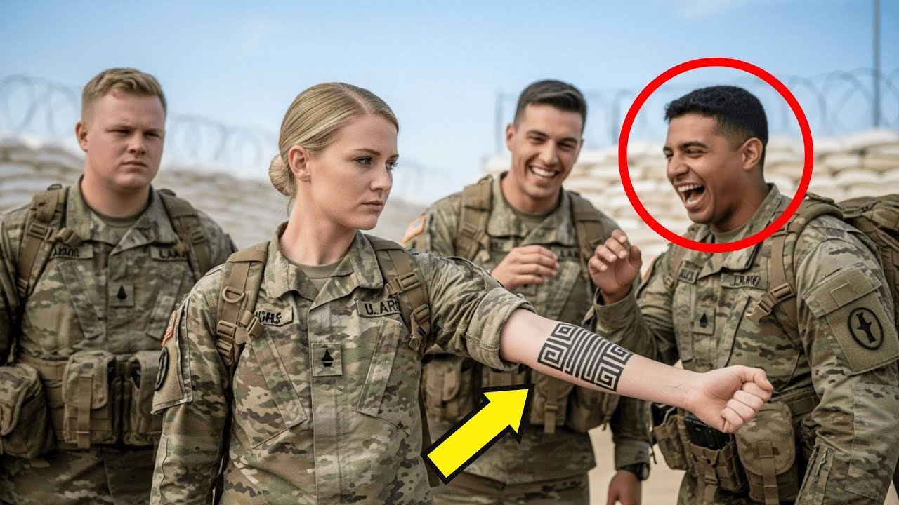 Ze lachten om de tatoeage — tot ze verstijfden toen de SEAL commandant haar groette