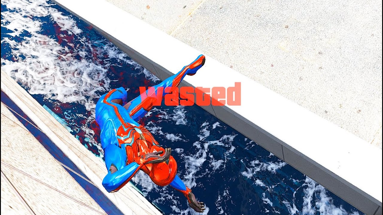 GTA 5 Funny Wasted SPIDERMAN Flooded Los Santos #146 (Funny Moments)