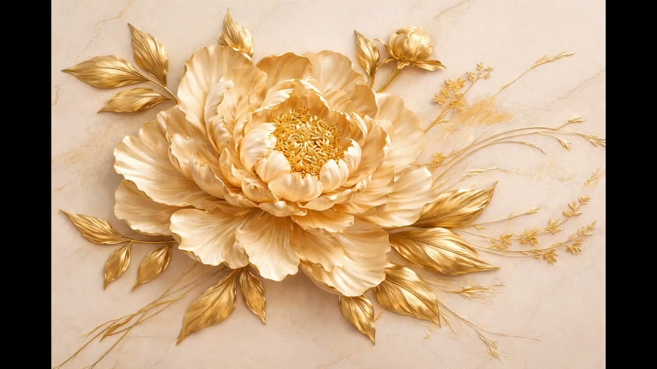 Ambient Living Room Art| Luxury TV Screen 🧡
