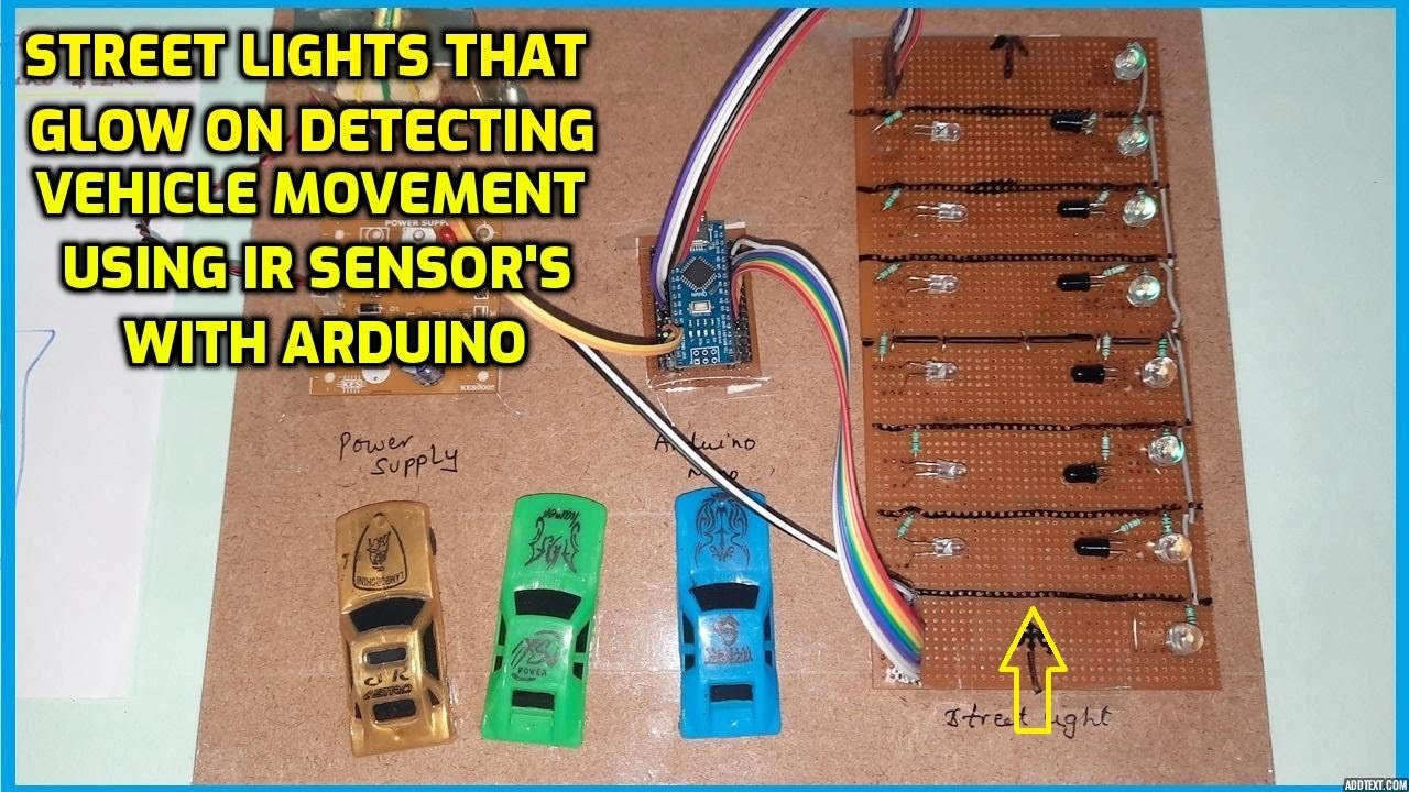 Street Lights that Glow on Detecting Vehicle Movement Using IR Sensor's with Arduino