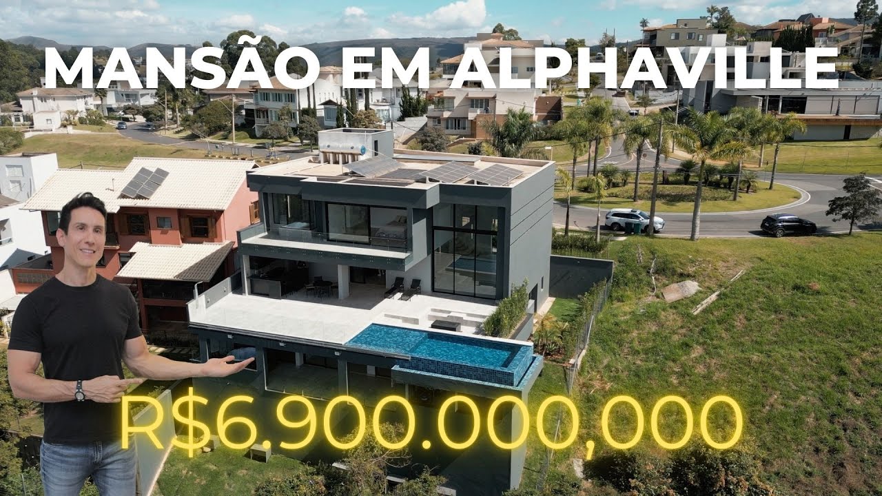 Mansão de CINEMA no Alphaville da Lagoa dos Ingleses a venda por R$6.9 milhões