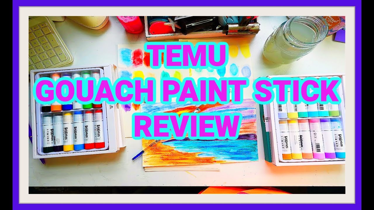 TEMU GOUACHE PAINT STICK REVIEW. HOW DID THEY DO?