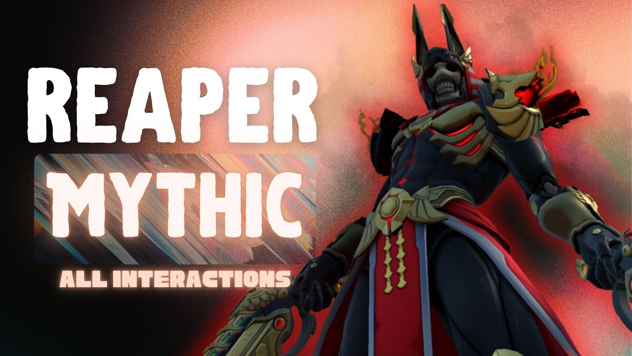 Reaper Mythic ALL new interactions | Overwatch season 12