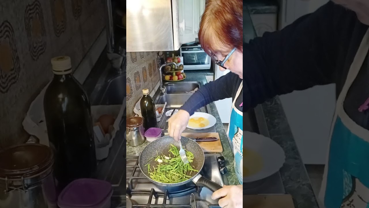 Frittata con asparagi selvatici 😋