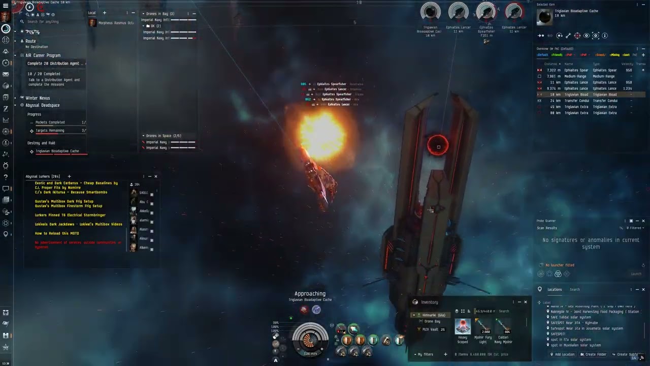 Eve Online - First time Flying a GILA - T2 Abyss Electrical