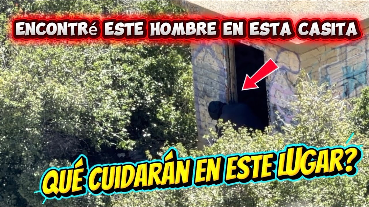 Encontré este hombre en esta casita abandonada, que cuidarán en este lugar