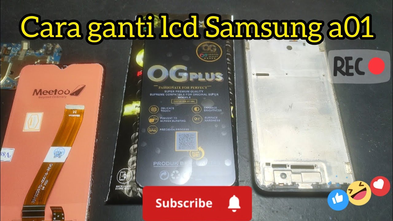 CARA GANTI LCD PECAH SAMSUNG A01 #smartphone #kangledug 