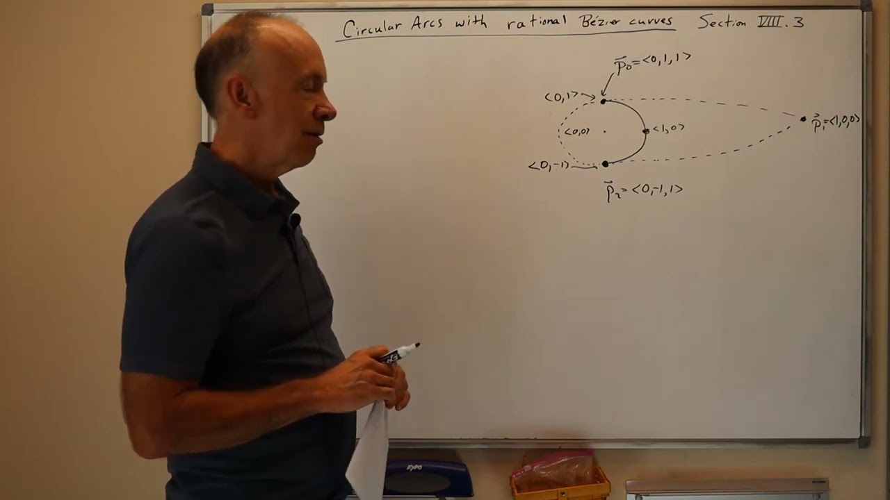 11 05 Semicircles and Circular Arcs with Rational Bezier Curves