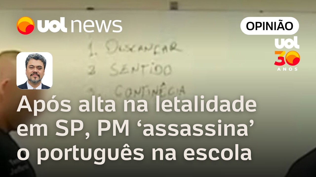 Polícia Militar 'assassina' o português em escola, após aumento da letalidade em SP | Sakamoto