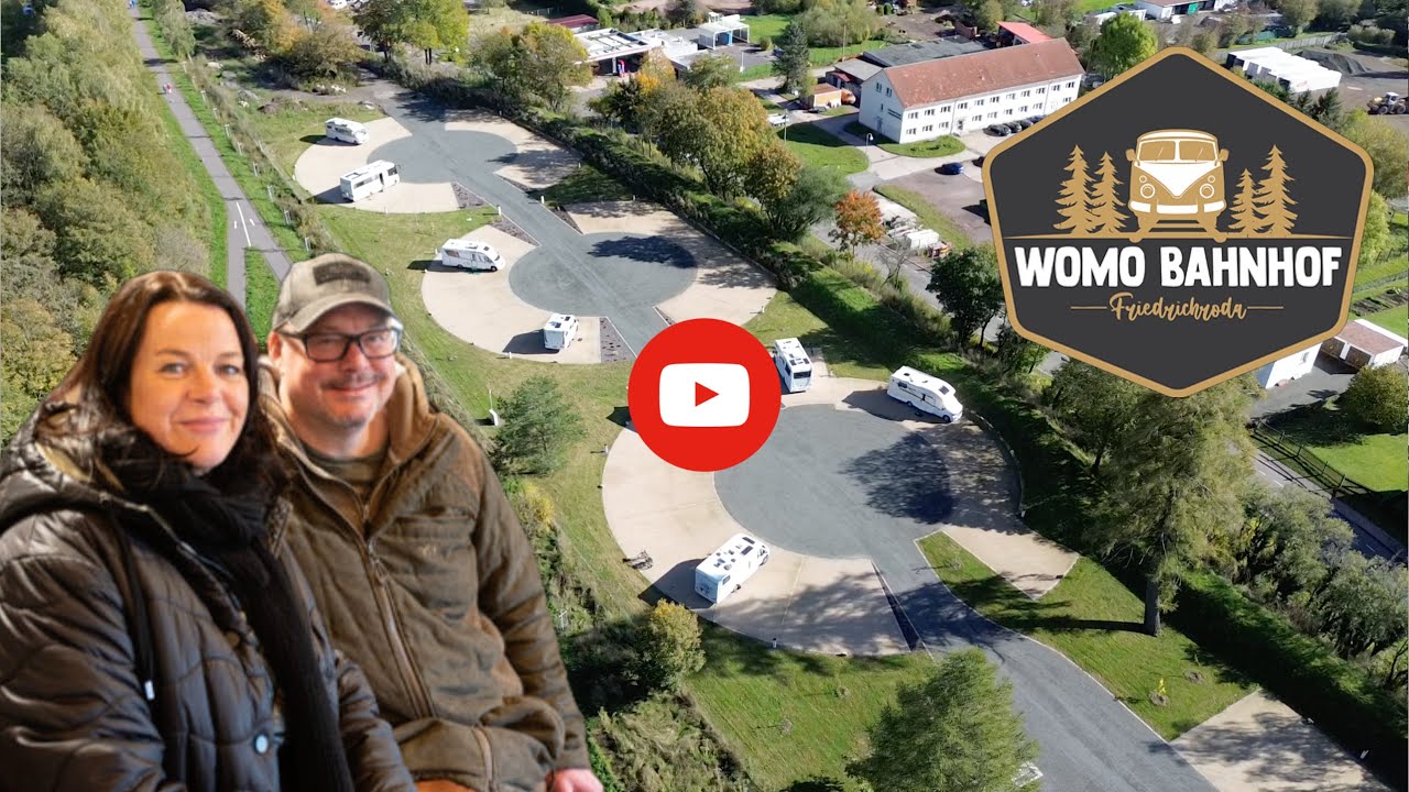 WOMO BAHNHOF Friedrichroda / Wohnmobilstellplatz in Thüringen Stellplatz #topstellplatz