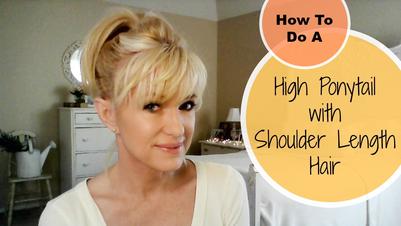 How To Do A High Ponytail With Shoulder Length Hair!