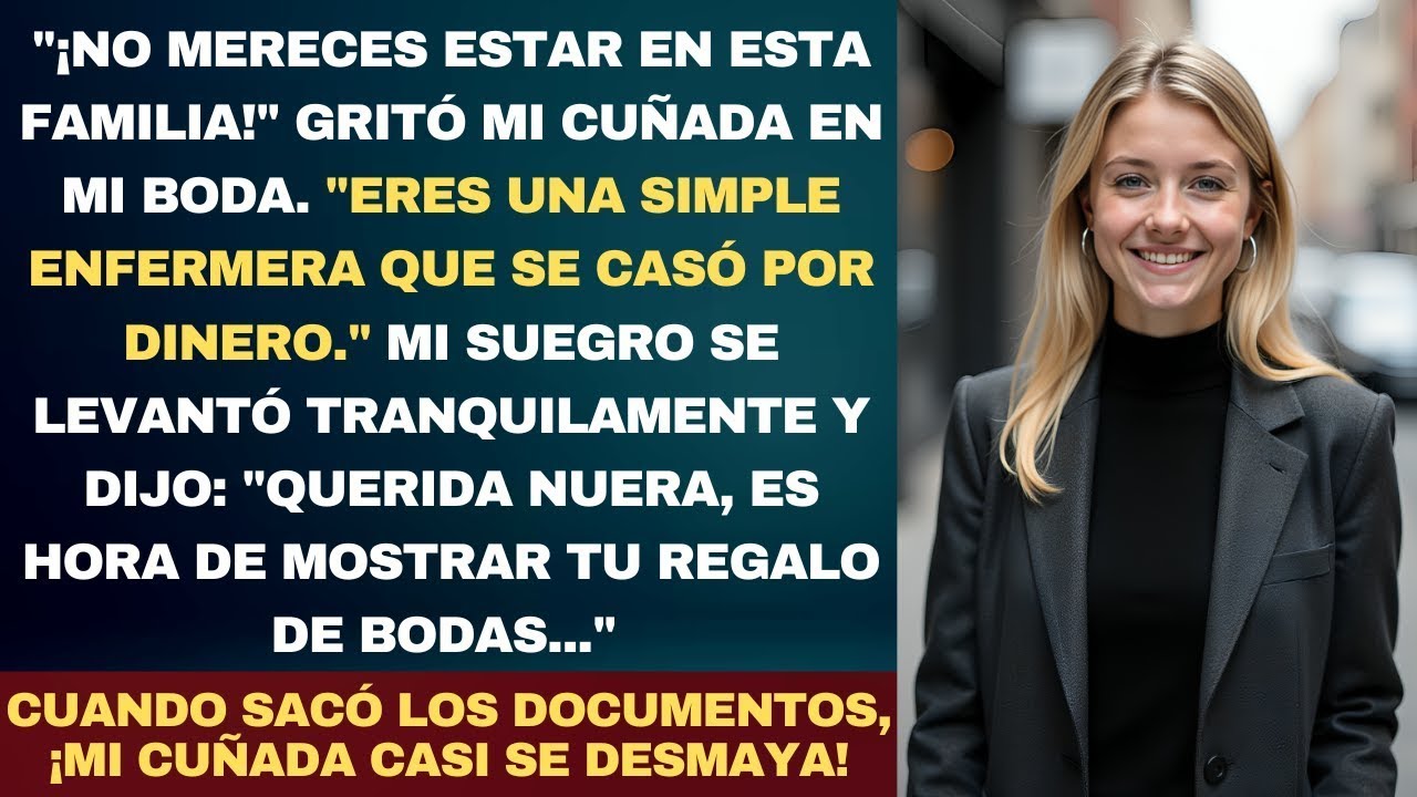 Mi Cuñada Millonaria Me Humilló en Mi Boda, Pero El Regalo Secreto de Mi Suegro Lo Cambió Todo
