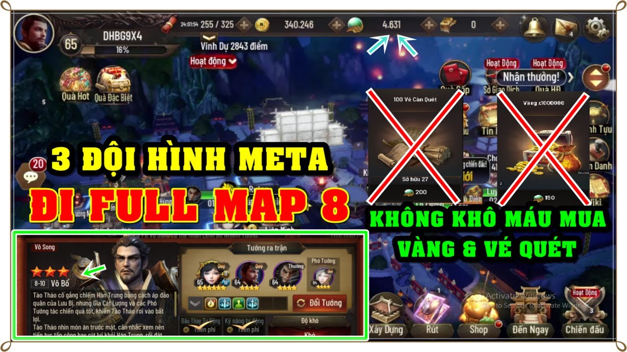 Tam Quốc Legend | NGÀY 1+2 | QUAY VÔ HẠN TƯỚNG GÌ , XÂY DỰNG ĐỘI HÌNH CHUẨN META , NGỌC DÙNG MUA GÌ