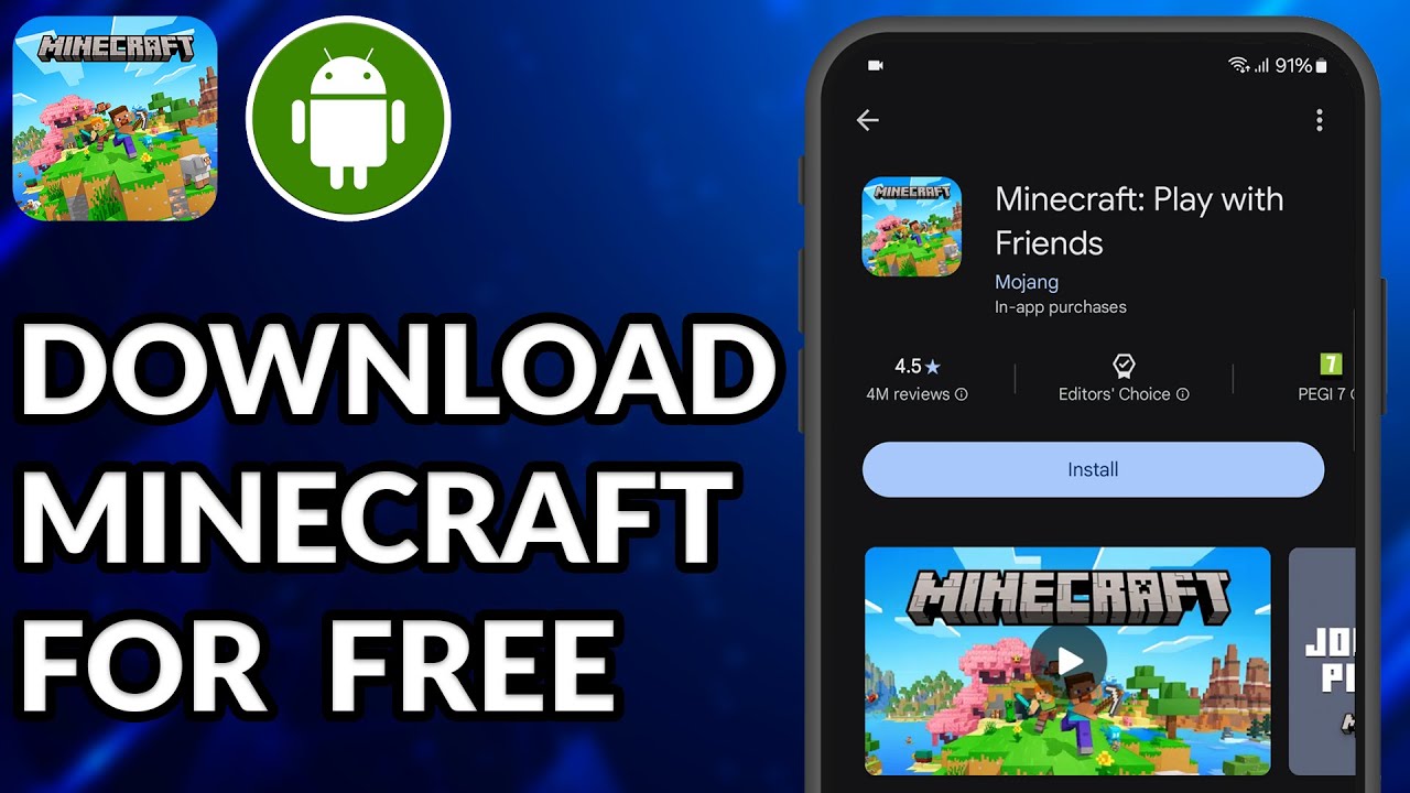 Как скачать Minecraft бесплатно на Android