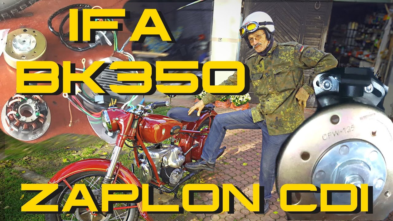 IFA BK350 zapłon CDI - montaż