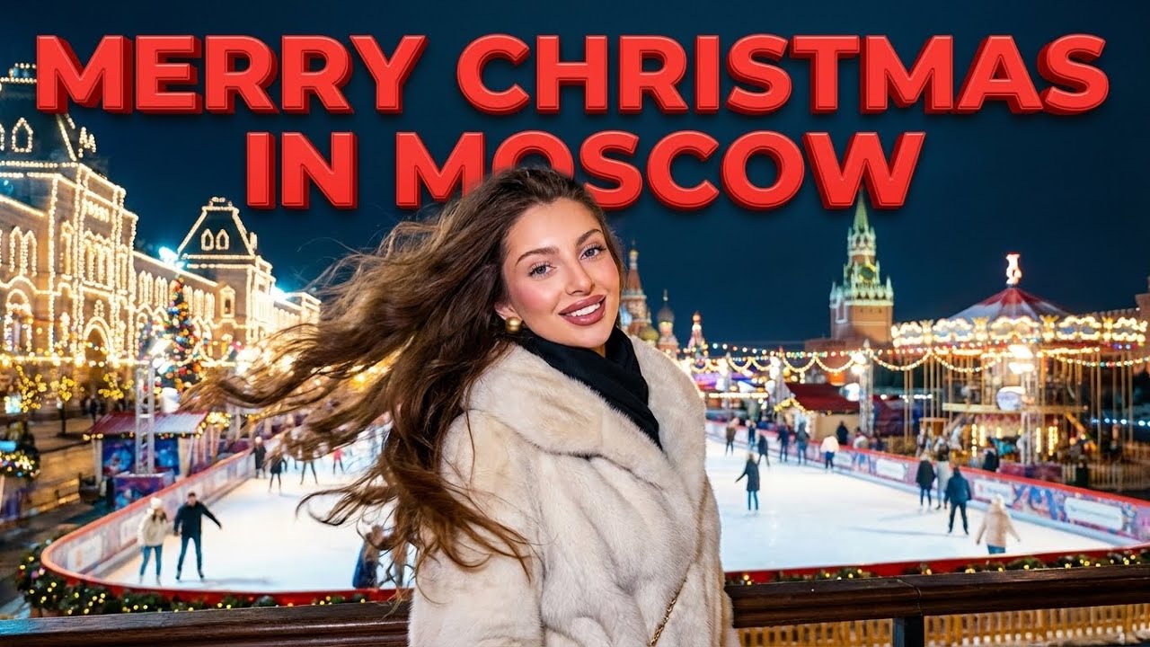 Московская рождественская мечта с русской девушкой
