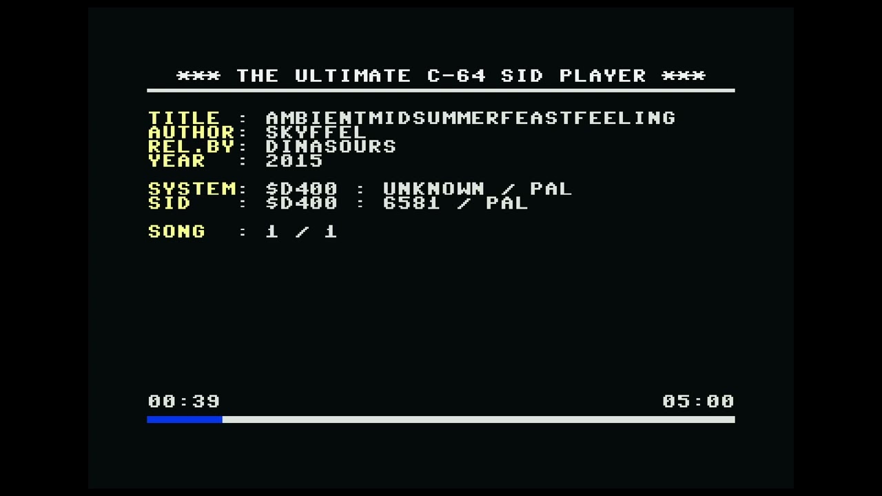 Ambient Mid Summer Feast Feeling - Skyffel (C64 SID | Ultimate64 + ARM2SID)