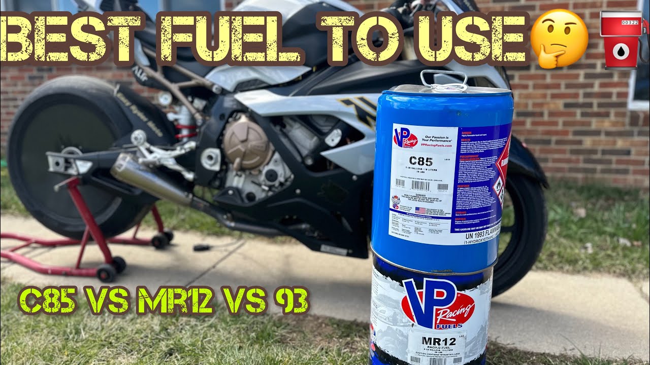 CHOOSING THE BEST FUEL FOR YOUR MOTORCYCLE| BEST GAS TO PUT IN YOUR MOTORCYCLE| C85 vs MR12 vs 93