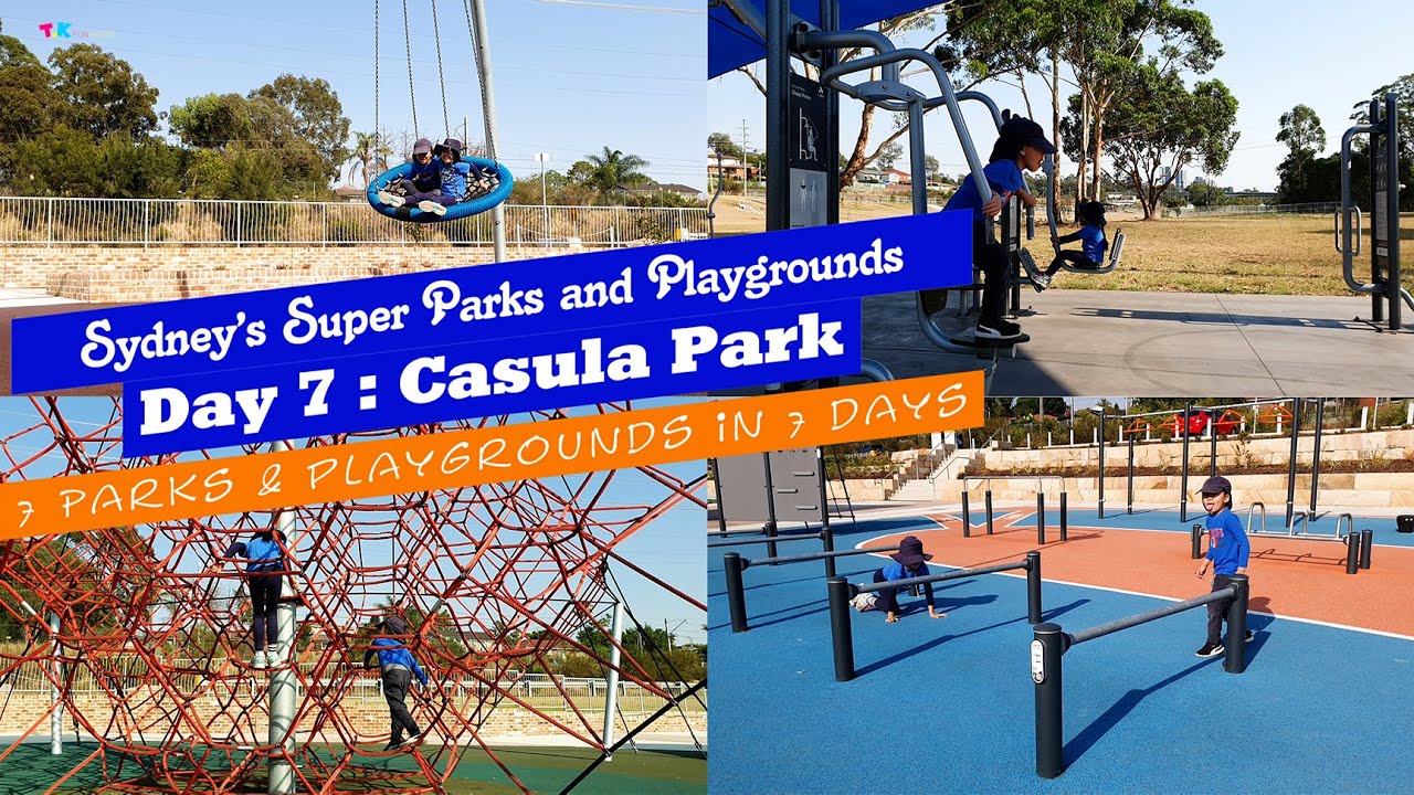 Tulip and Keanu Visiting 7 Sydney's Super Parks and Playgrounds in 7 Days | Day 7 Casula Park