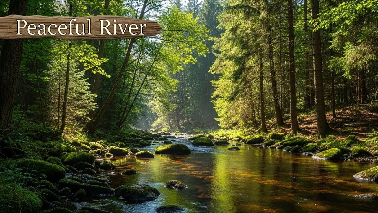 Fall Asleep Fast with Soothing River Water Sounds for Anxiety and Mental Calm | No Music