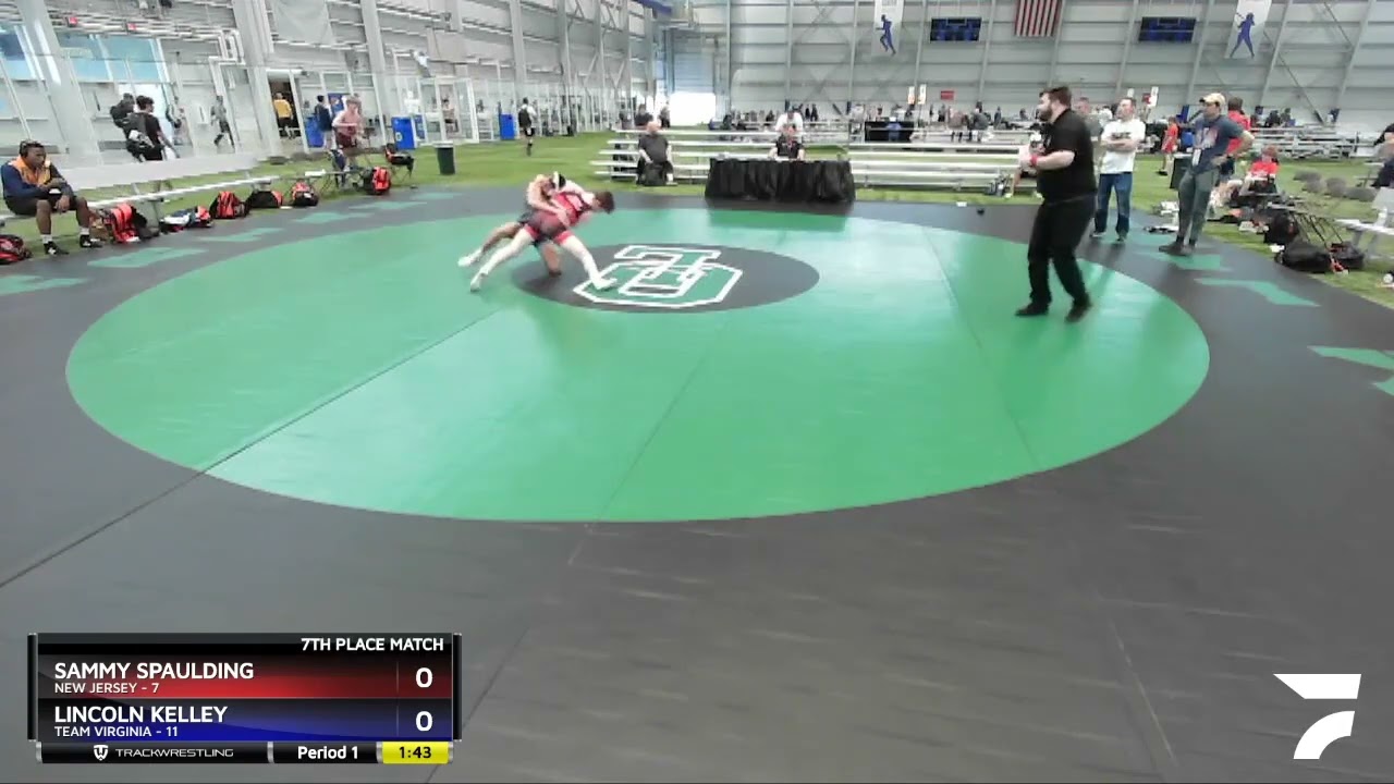 132 Lbs Placement Matches (8 Team) - Sammy Spaulding, New Jersey Vs Lincoln Kelley, Team Virginia
