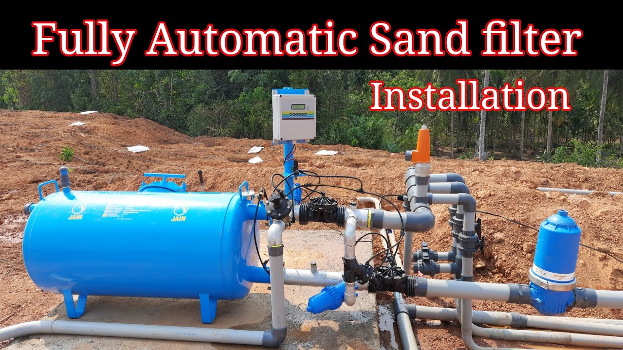 Automatic Sand filter installation full video. @jisljains