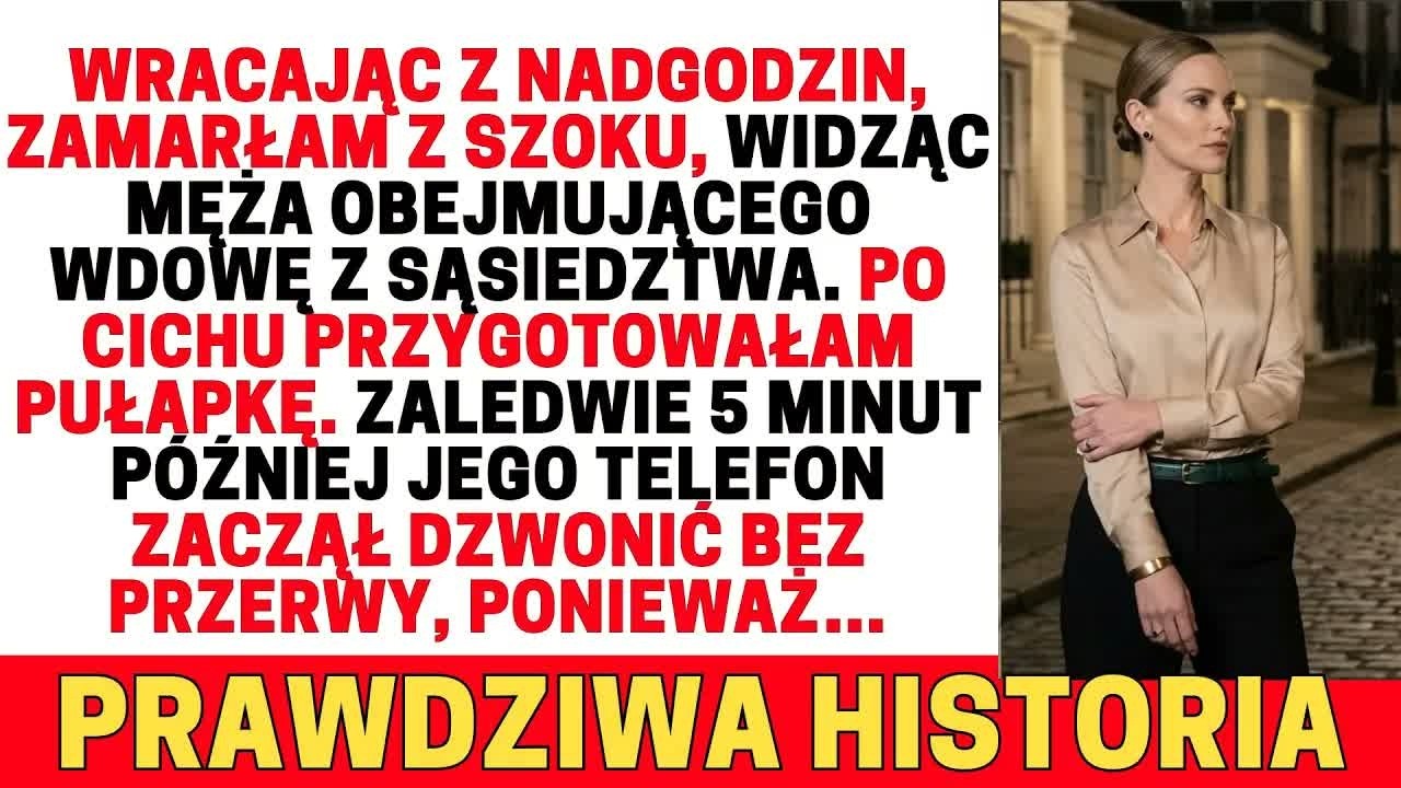 Wracając z pracy, zobaczyłam męża obejmującego wdowę  Po cichu zastawiłam pułapkę…