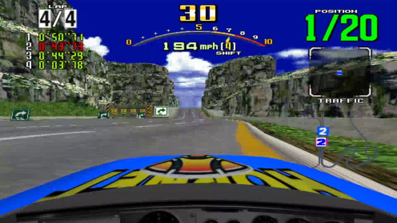 Daytona USA ++ — Dinosaur Canyon (Advanced)
