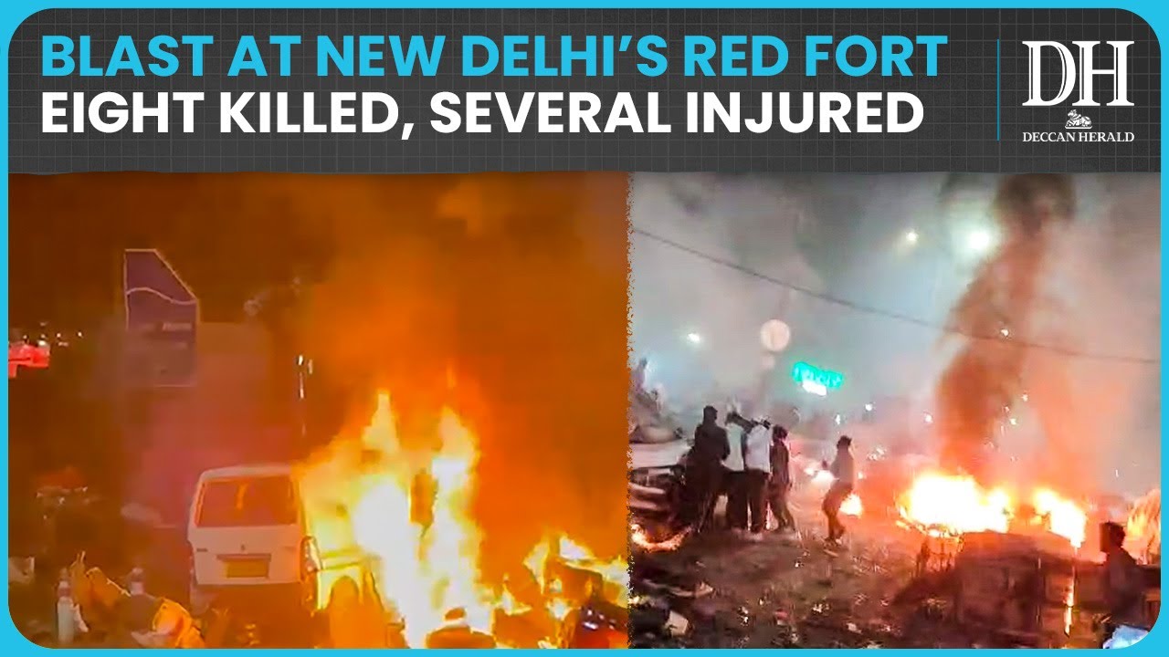 Explosion near Red Fort in New Delhi Kills 8, Blast Near Crowded Chandni Chowk